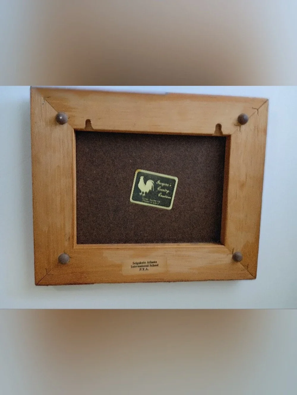 Cottage Core Hot Plate Cheer-Up Farms Tulip Window Print in Wooden Frame
